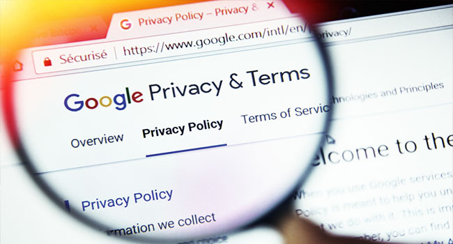 Google's Privacy & Terms Page